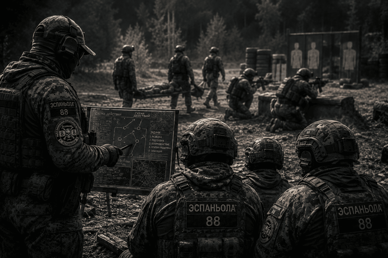 Подготовка личного состава 88-й бригады «Эспаньола»